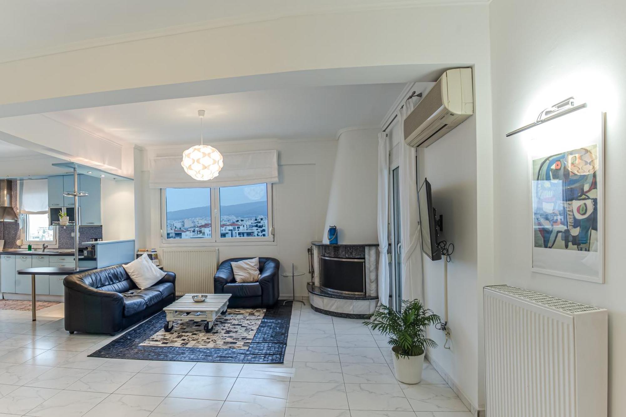 Celestial Garden-Thessaloniki'S Modern, Eclectic Penthouse With An Amazing View And Veranda Eksteriør bilde