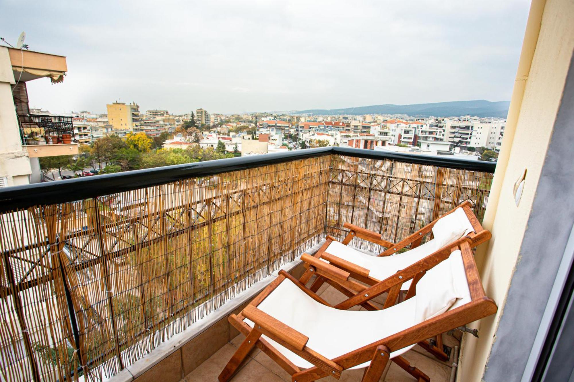 Celestial Garden-Thessaloniki'S Modern, Eclectic Penthouse With An Amazing View And Veranda Eksteriør bilde