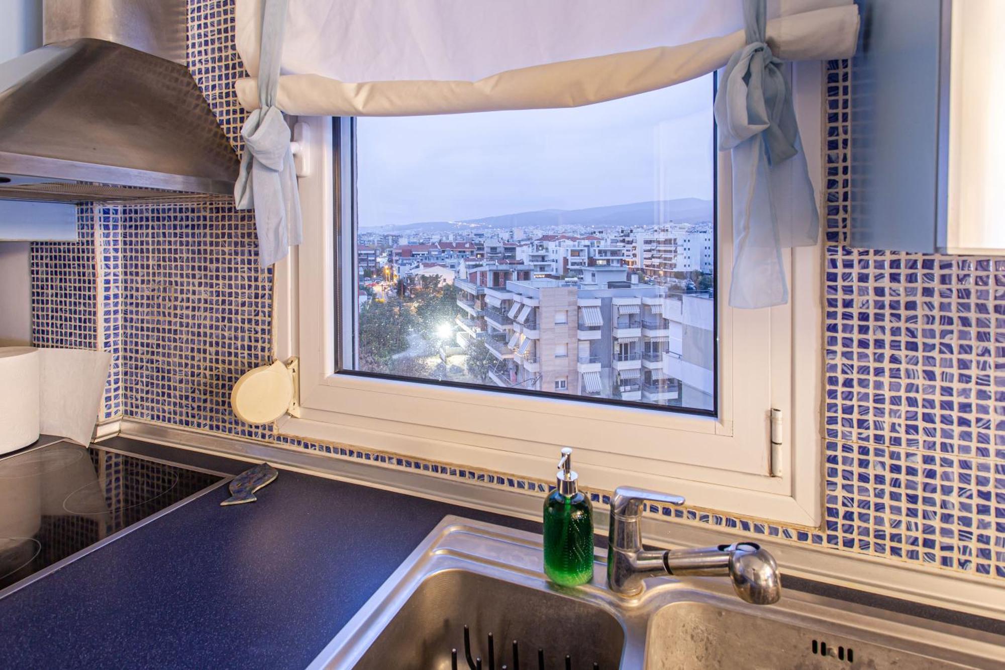 Celestial Garden-Thessaloniki'S Modern, Eclectic Penthouse With An Amazing View And Veranda Eksteriør bilde